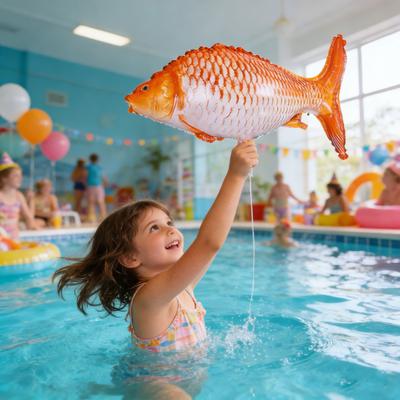 6 шт. Фольгированные шары в форме рыбы Реалистичные шары-карпы для вечеринки на тему рыбалки Товары для детского праздника