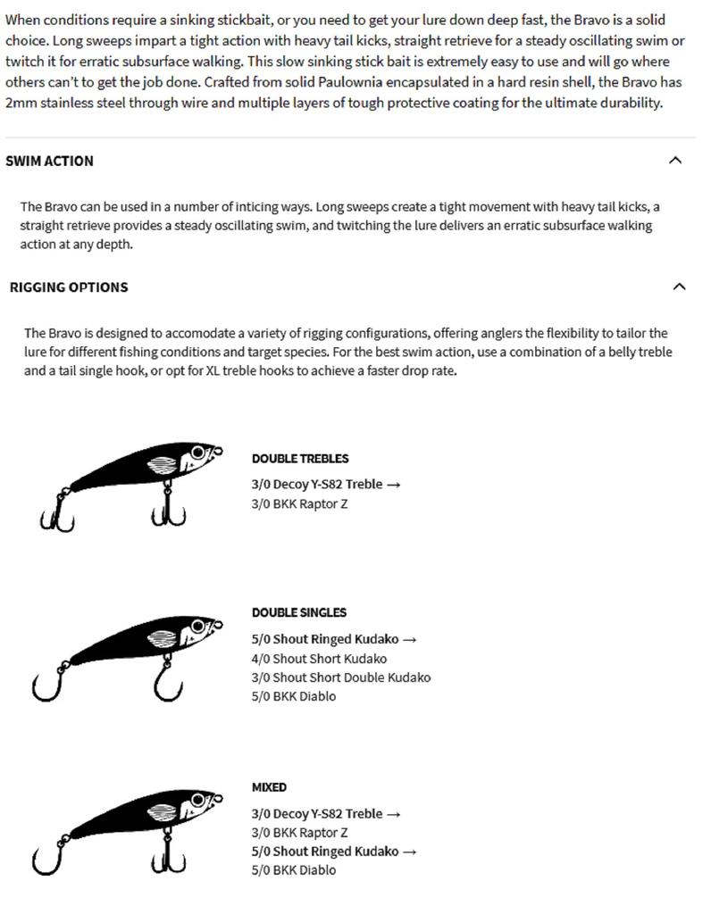 Malosi BR150S-RE Bravo 150S Sinking Lure Rapture (0993)