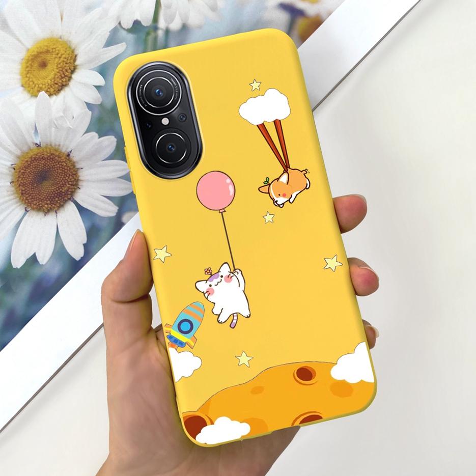 For Huawei Nova 9 SE Case Cute Dinosaur Cartoon Back Cover Soft Silicone Phone Case For Huawei Nova 9 Pro Nova9 SE Fundas Bumper