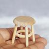Stool Lightweight Mini DIY 1:12 Miniature Dollhouse Stool for Living Room