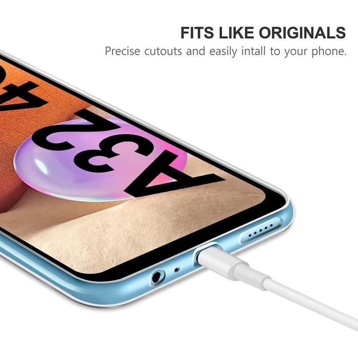 Coque Transparente pour Samsung A32 4G - PROSHOP - Souple Protection Renforcée - Anti Choc Silicone