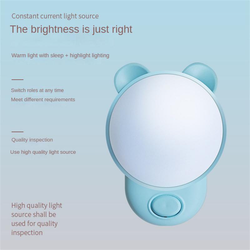 LED Plug-in Night Light LED Dimmer Baby Nursing Eye Sleep Light Bedroom Sleep Light Plug LED Energy Saving Cute Mini Lamp