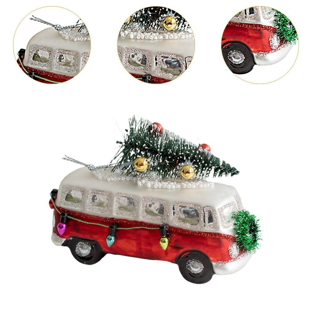 Санта Клаус Рождественские Стеклянные Украшения Рождественская Тема Рождественская Подвеска Фестивальный Подарок