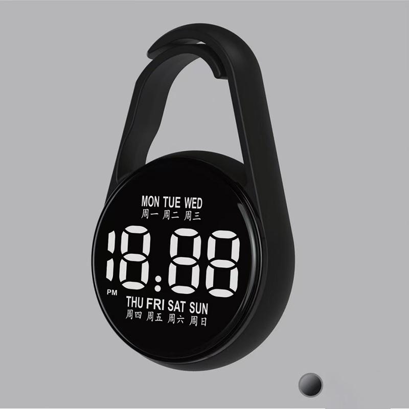 LED Digital Hanging Watch Night Light Energy Saving Silent Electronic Clock for Bedroom Living Room Wall Decor