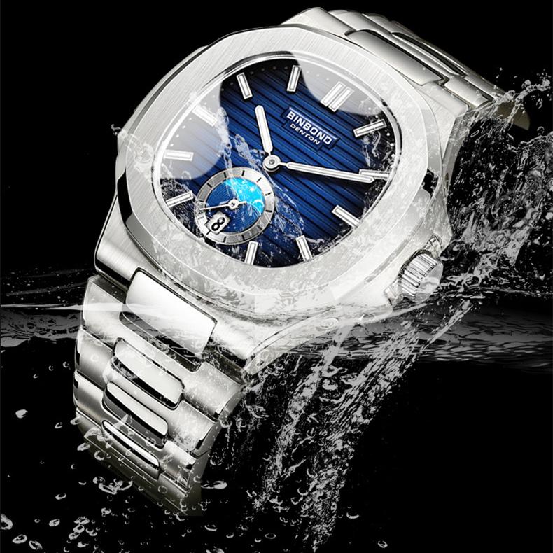 Новые роскошные мужские часы ТОП-бренда с коробкой, ретро-часы, мужские классические деловые водонепроницаемые мужские кварцевые часы для отдыха