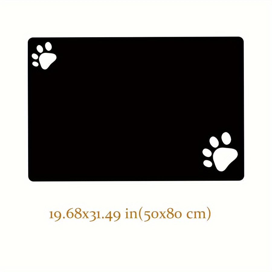 Soft 1pc Non-slip Pet Mat, Super Absorbent Quick Dry Dog Floor Pad, Easy To Clean Dog Sleeping Mat for Food and Water
