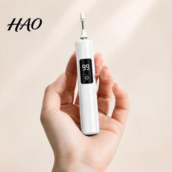 Manicure Pedicure Tool Cordless Electric Nail Drill, 3-Speed File with LED Light, Travel Size Shaping USB Rechargeable for Shaping, Buffing,