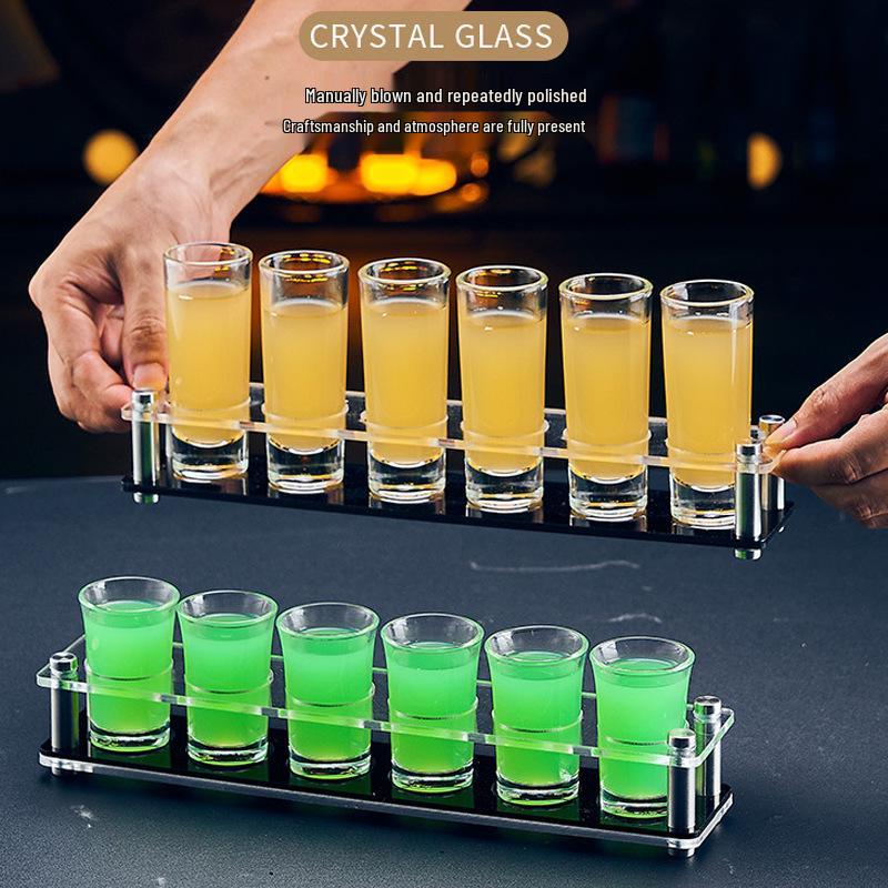 Bullet Western Liquor Glass Holder Set: Bar Glasses & Wine Rack