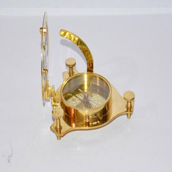 Brass 10.16 Cm Compass Maritime Marine Nautical Sundial Compass Best for Gift
