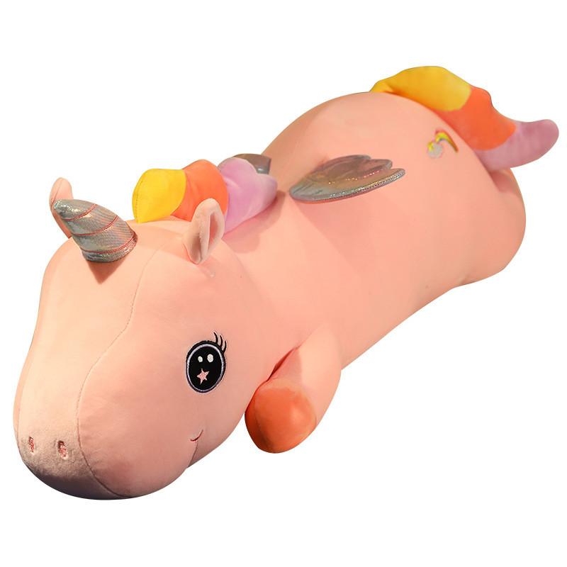 Unicorn Plush Pillow With Soft Short Plush For Girls Birthday Gift