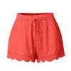 Lace Drawstring Casual Women Loose Shorts Large Size Pants