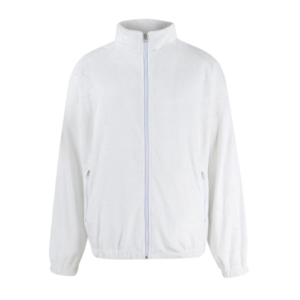 Унисекс Зимняя повседневная модная однотонная фланелевая куртка с рукавом реглан и карманом на молнии