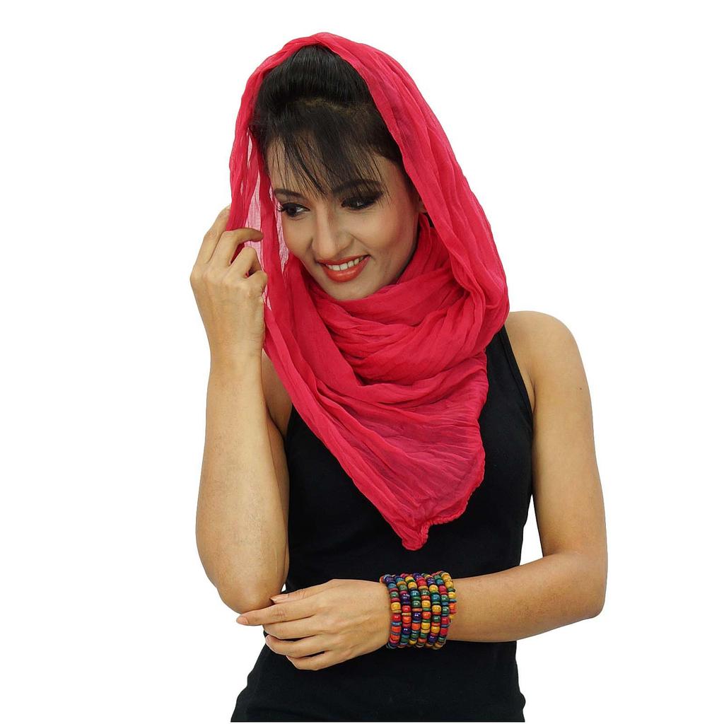Chiffon Blend Long Stole Indian Dupatta Chunni Neck Wrap Throw Summer Scarf