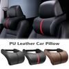 PU Leather Car Auto Headrest Neck Rest Memory Foam Pillows Seat Support Car Head Headrest Pillow Cushion Car Styling