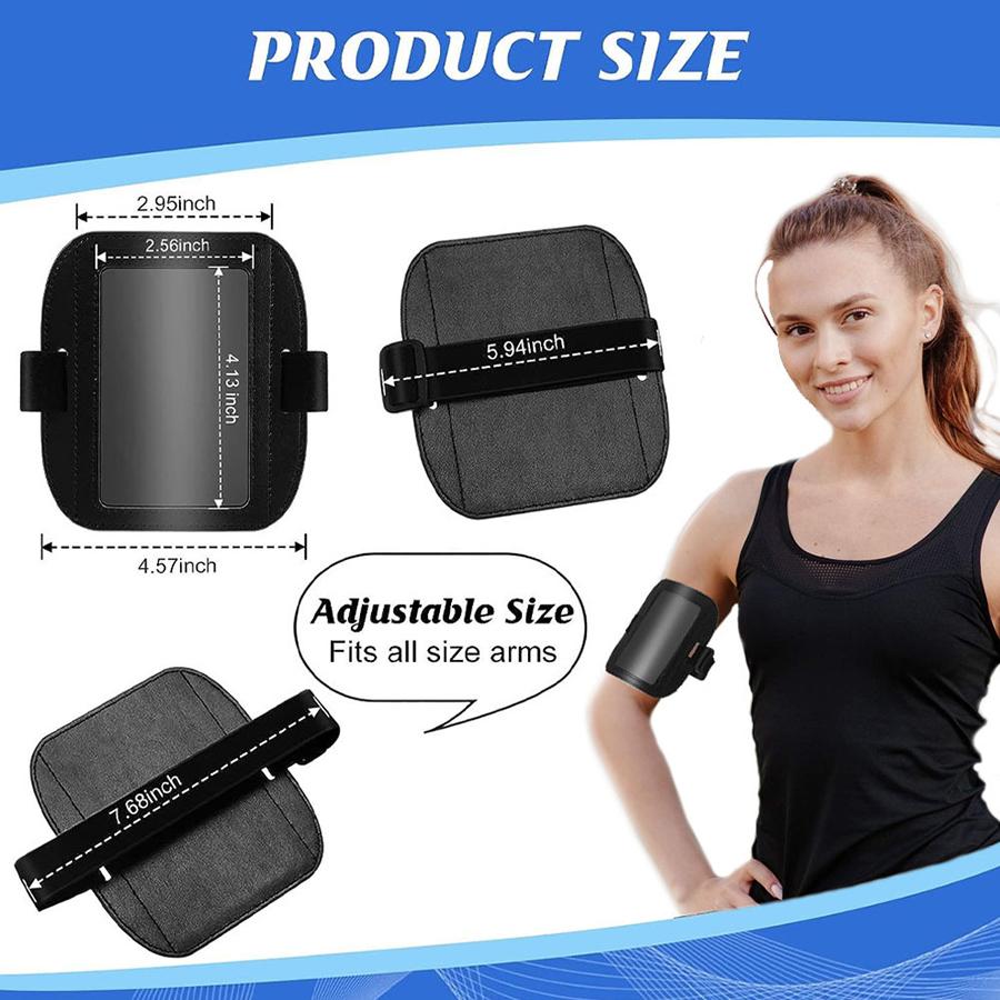 Высококачественные горизонтальные нарукавники из ПУ кожи, водонепроницаемые, регулируемые, с карманом для именной карточки, эластичный рукав для пропуска