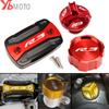Motorcycle Front Rear Brake Fluid Reservoir Cover Oil Filler Cap Screw For Yamaha R3 YZF-R3 YZFR3 2015- 2022