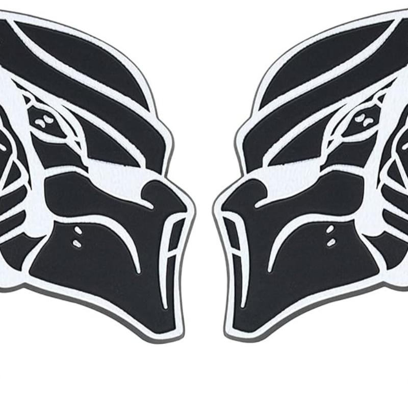 Predator Emblem, Custom 3D Exterior Automotive Accessories, Universal Fit for Car, Truck, SUV (Set of 2) (Red)
