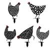 1PC Creative Garden Place Rooster Simulation Small Ornament Lawn Decoration Garden Plug