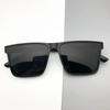 2025 Retro Square Frame Sunglasses - Unisex European & American Style for Driving & Fishing
