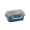 1250ml Lunch Box Double Layer Compartment Large Capacity PP Students Meal Box with Tableware Office Supply
