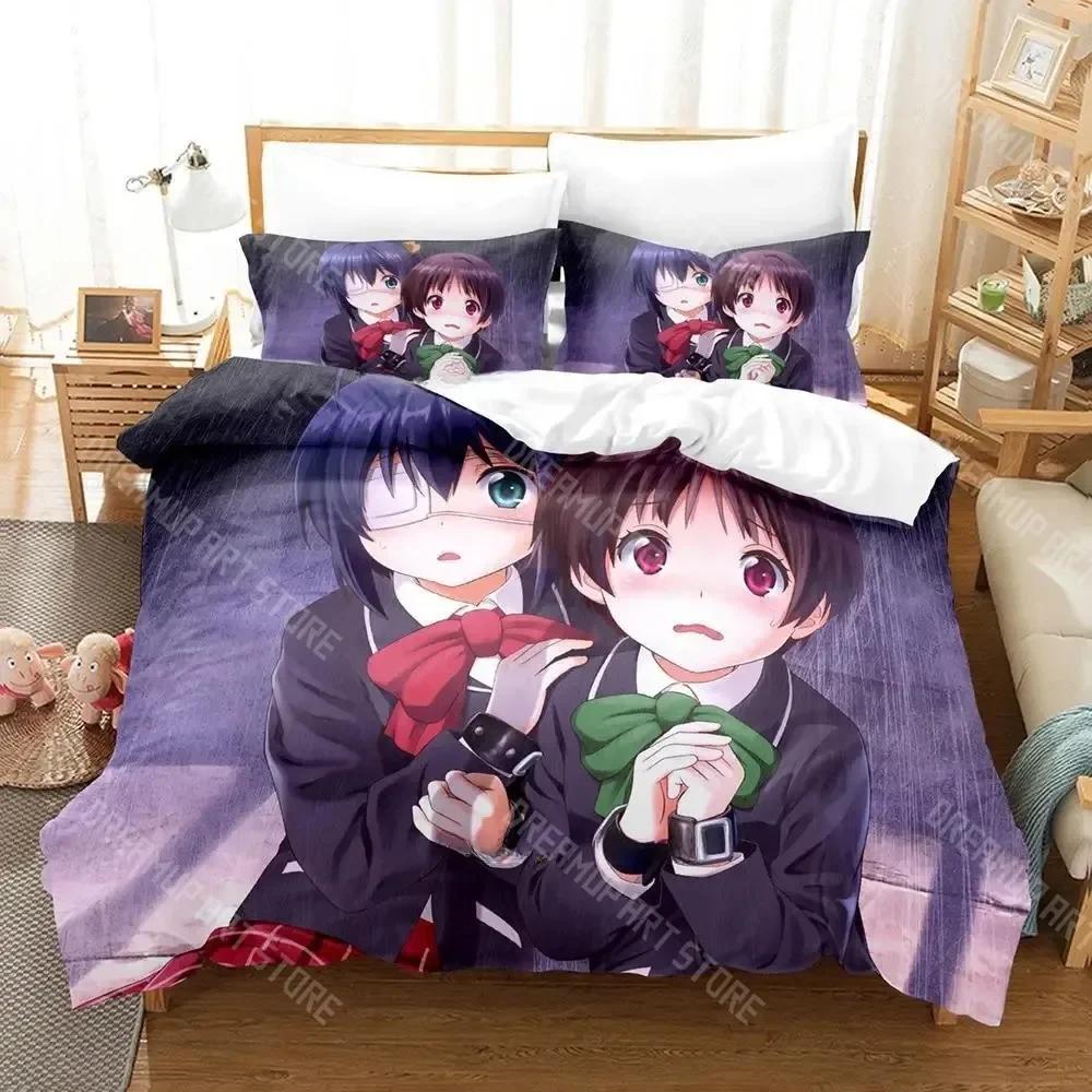 3D Print Love Chunibyo Other Delusions Bedding Set Single Twin Full Queen King Size Bed Set Adult Kid Bedroom Duvetcover Sets