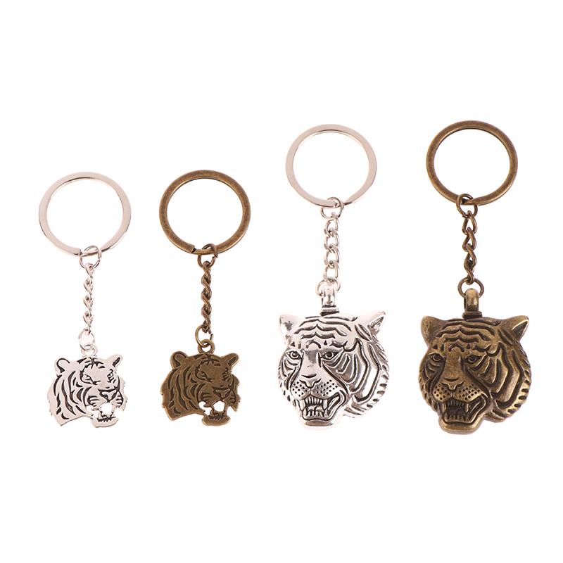 Двусторонний брелок с головой тигра, статуя тигра, кулон, автомобильный брелок для ключей, рюкзак, подвески, сумка, декор, ювелирные аксессуары