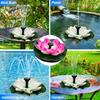 Premium Long-Lasting Lotus Solar Fountain Pump with 6 Nozzles No Battery Needed  for Bird Baths Ponds & Garden Aesthetics