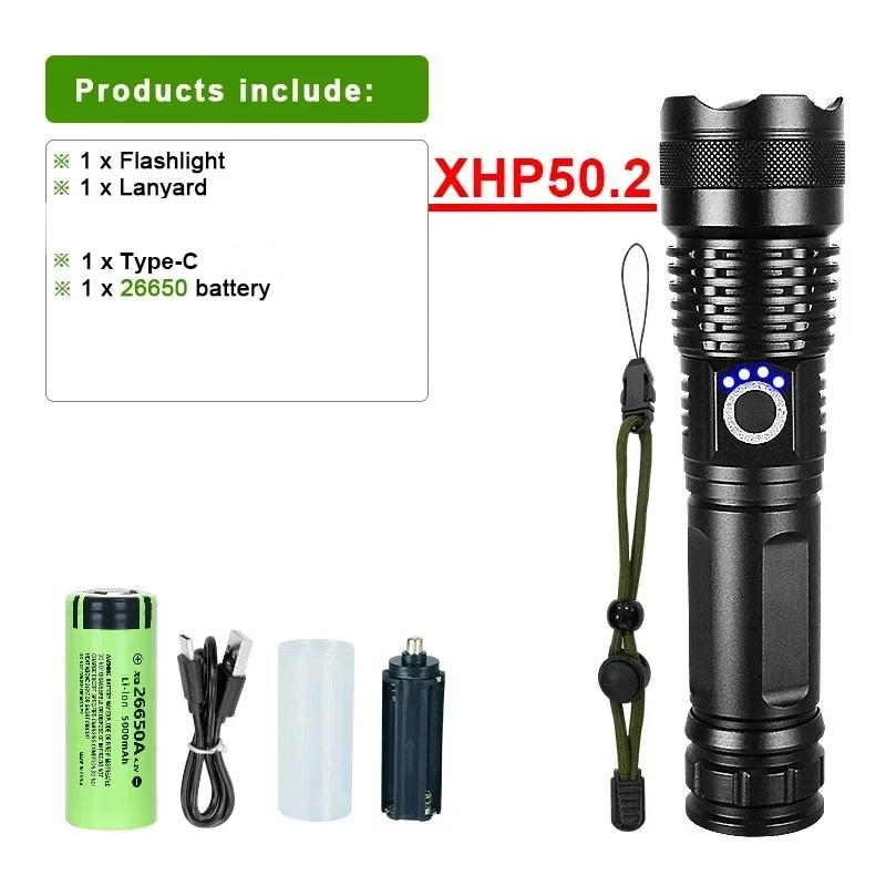 USB Rechargeable Flashlights Super Bright Portable Ultra Power Long Range Tactical Torch Lamp Outdoor Emergency Camping Lantern