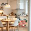 Santa Claus Wall Stickers Merry Christmas Window Cling, Heart Shaped Sticker with Xmas Creative Holiday Home Accents Tree Balls, Winter Static