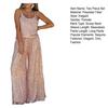 Women Sequin Two Piece Outfit Scoop Neck Sleeveless Cami Top Wide-leg Pants Set Evening Party Dressy Suit