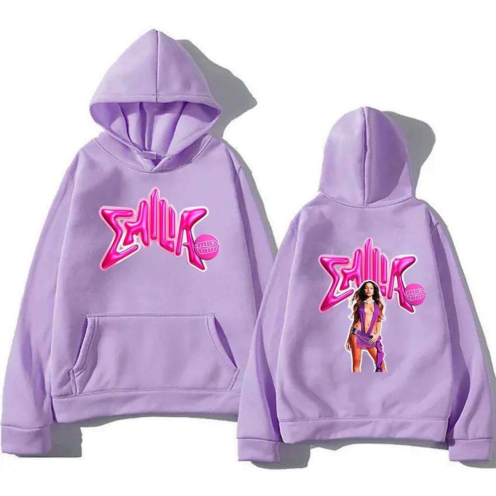 Emilia Mernes Hoodie Fashion Album MP3 Women/men Harajuku Aesthetic Hoodies Unisex Autumn Winter Pullover Sweatshirt Vintage