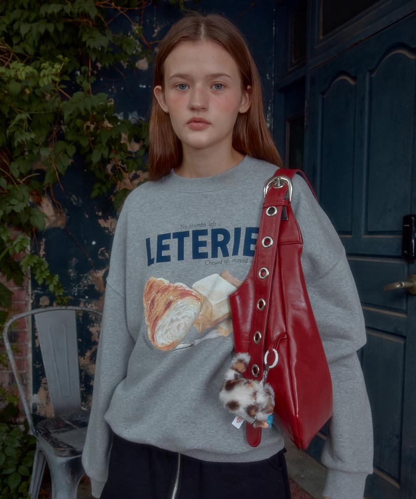 Сумка через плечо Leterie Stud Buckle, двусторонняя_Красный