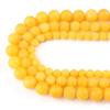 6 мм, 8 мм, 10 мм, желтый лимонный нефрит, матовые бусины из натурального камня, круглые свободные бусины-разделители для изготовления ювелирных изделий, браслет «сделай сам»