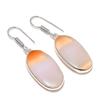 Natural Montana Agate Gemstone 925 Sterling Silver Jewelry Earring 1.62" a8C99