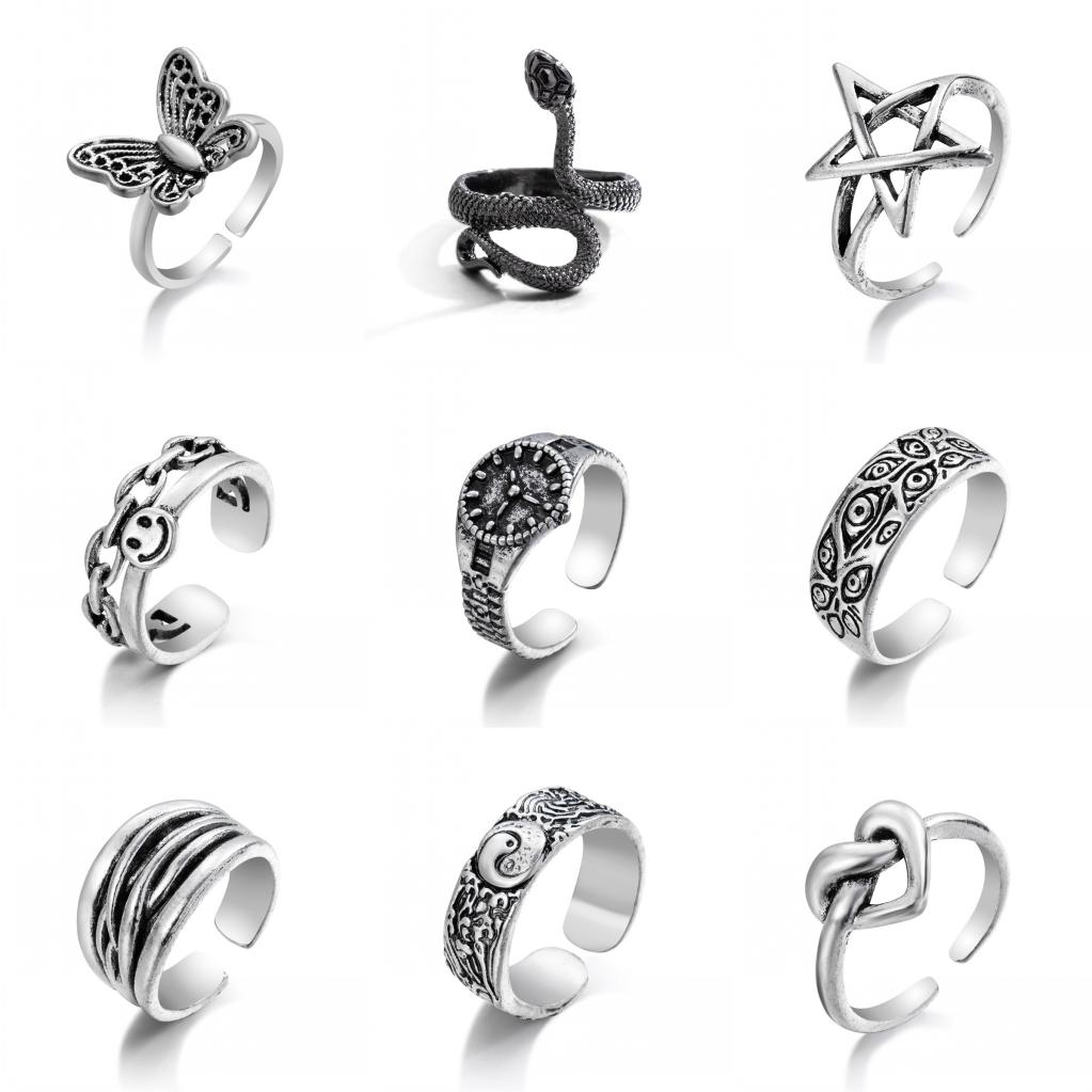 Кольцо в стиле ретро с совой, тотемное кольцо с головой орла, женское