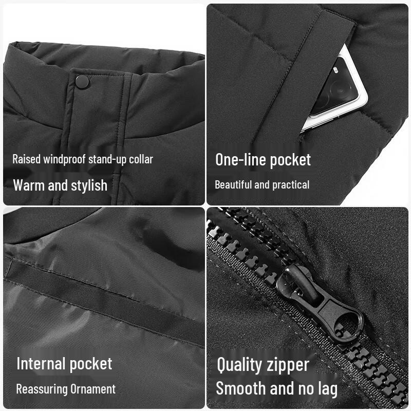 Jeanswest Men's Sherpa Lined Stand Collar Vest