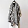 2024 New Elegant Ladies' Pashmina Jacquard Cashmere Scarf Winter Thick Warmth Two-Sided Shawl Coldproof Windproof Blanket Scarf