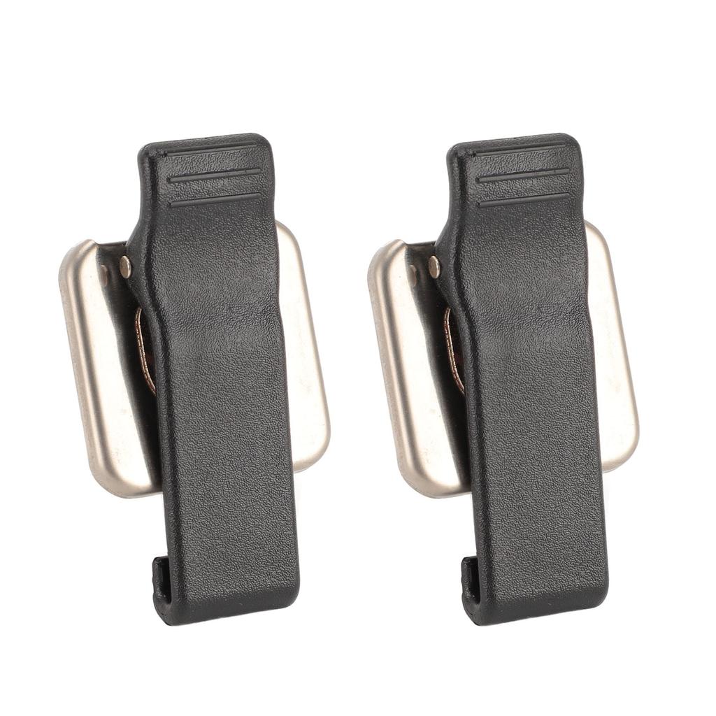 2 шт. Клипса для ремня для рации, 2-сторонняя, портативная, прочная, улучшенная безопасность, сменная клипса для ремня для DP3441