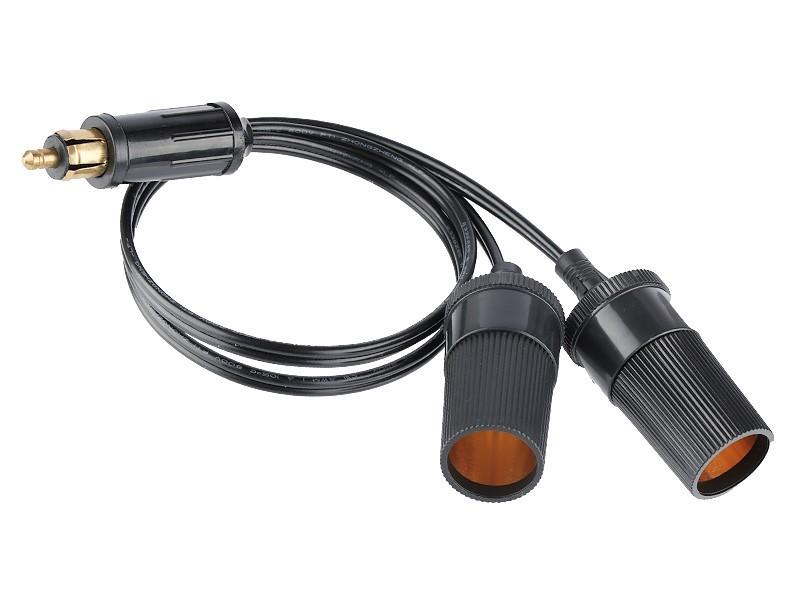 Cable Adapter with DIN Plug and 2 EURO Sockets