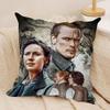 Сериал Outlander Чехол на подушку Мягкая плюшевая ткань Двусторонний печатный чехол на диванную подушку Для всех сезонов Домашний декор Подарок