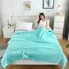 Modern Minimalist Solid Color Coral Fleece Blanket Four Season Universal Thick Warm Air Conditioning Nap And Leisure Blanket
