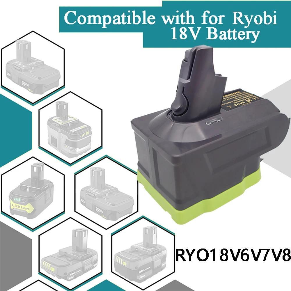 RYO18V6/V7/V8 Battery Adapter Converter for Ryobi 18V Li-ion Battery Converted To for Dyson V6 V7 V8 Series Vacuum Cleaners P108