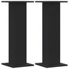 VidaXL Plant Stands 2 Pcs Black 30x30x80 Cm Engineered Wood 3307865
