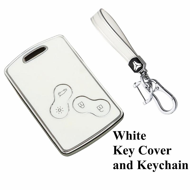 Чехол для ключей из ТПУ, брелок для Renault Duster Captur Clio Logan Megane Koleos Scenic Nema Fluence Zoe, аксессуары без ключа