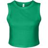 Bella + Canvas Womens/Ladies Muscle Micro-Rib Cropped Tank Top