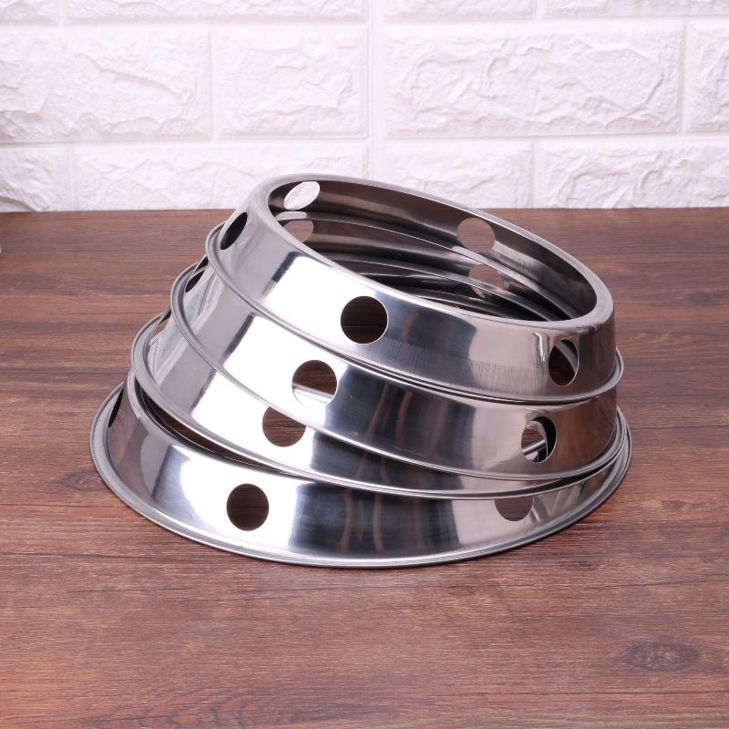 1Pcs Stainless Steel Wok Ring Pot Holder Gas Stove Rack Heat Insulation Cooking Support Stand Kitchen Accessories