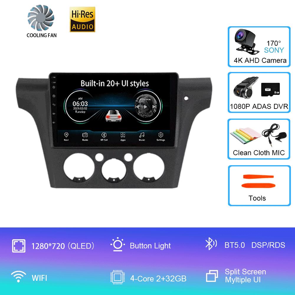 Android 14 Автомобильное радио для Mitsubishi Outlander 1 2001-2005 Мультимедийный видеоплеер Стерео GPS-навигация Carplay Andorid Auto 5G