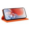 Wallet Case for 17 Ultra - Leather/PU, Orange, With Card Holder