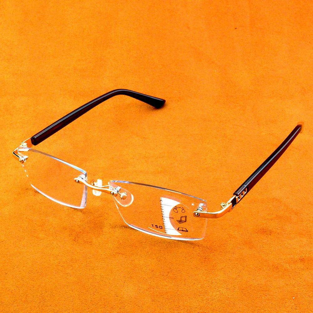 ROYAL LUXURY ТИТАНОВЫЙ СПЛАВ РУЧНОЙ РАБОТЫ МУЖЧИНЫ ЖЕНЩИНЫ УНИСЕКС ТОНИРОВАННЫЕ ЛИНЗЫ ФОРМАЦИОННОЙ ПРОГРАММЫ Прогрессивные ОЧКИ ДЛЯ ЧТЕНИЯ +1 +2,5 +2 +2,5 ДО 4