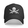 Pirate Skull Cross Swords Baseball Cap Derby Hat Trucker Cap For Women 2024 Men's